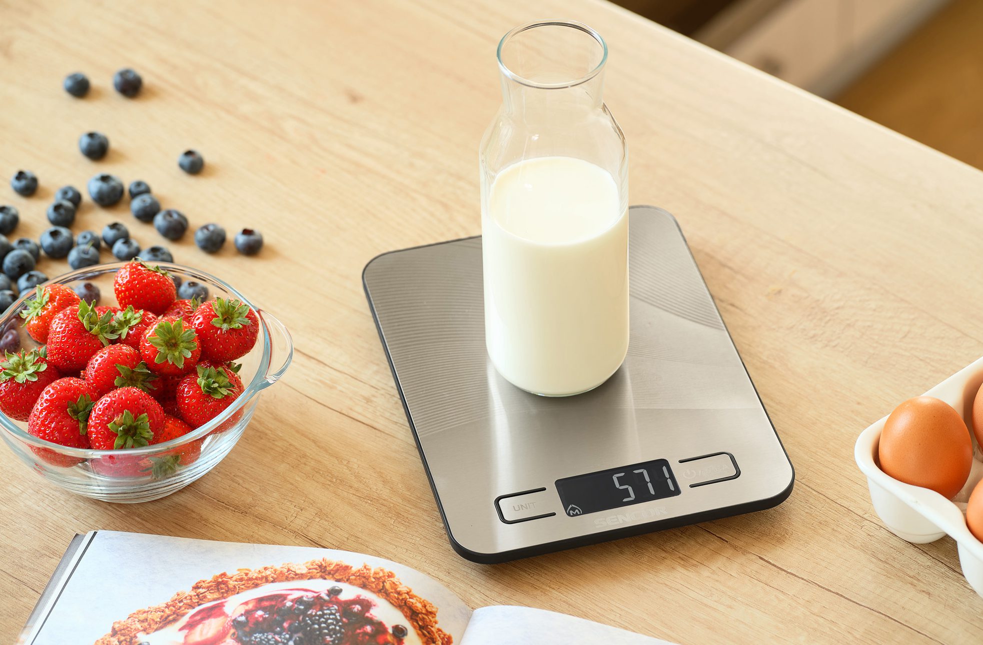 SENCOR SKS 8080 intelligens konyhai mérleg Bluetooth-kapcsolattal, szürke – 11. kép