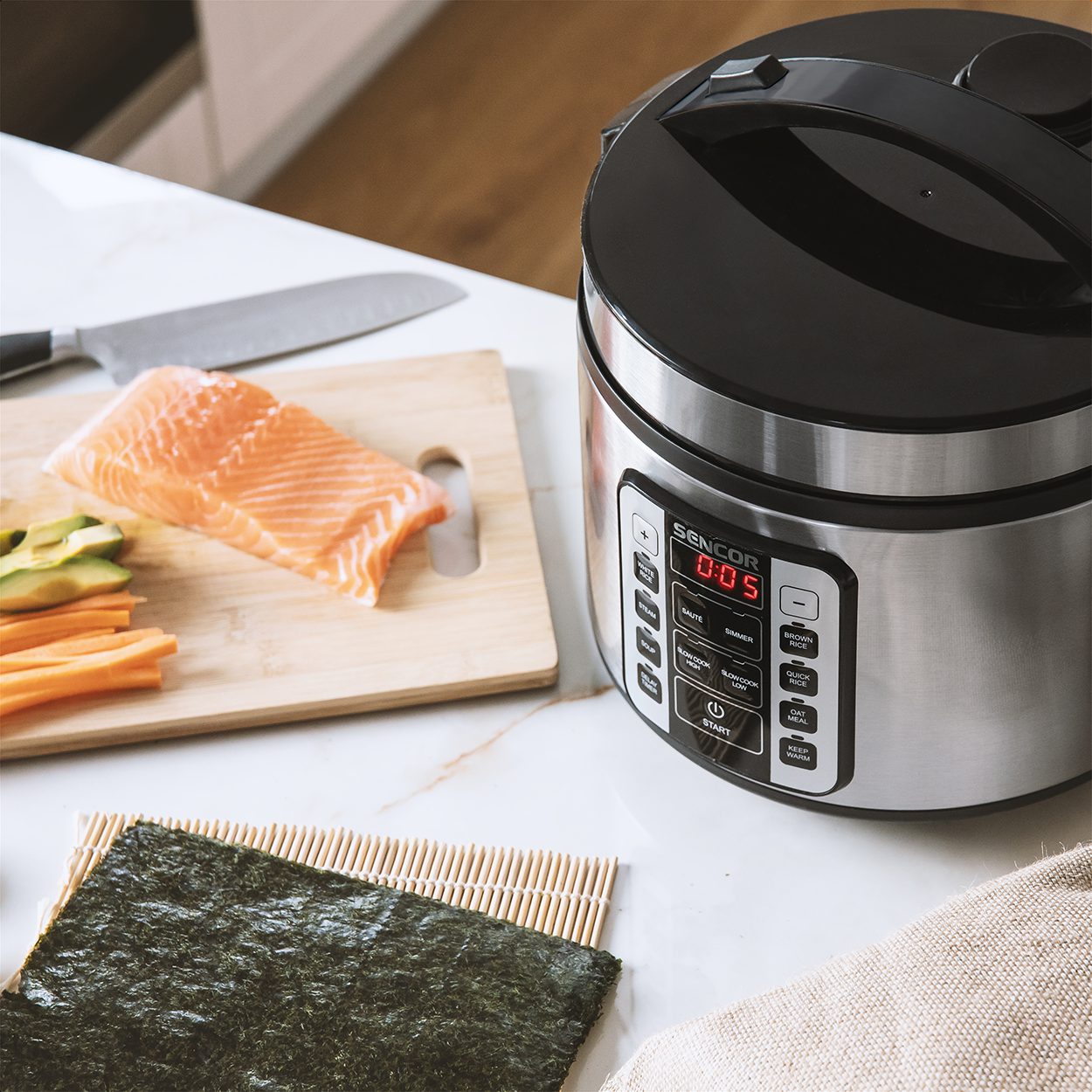 SENCOR SRM 3151BK többfunkciós rizsfőző, 1,5 literes – 8. kép