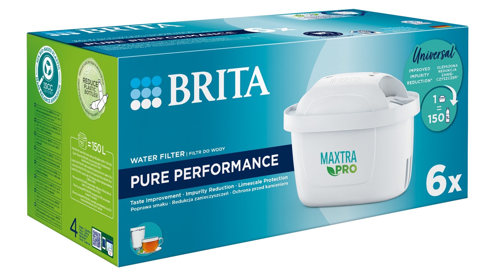 BRITA Maxtra PRO Pure Performance szűrőpatron, 6 darabos csomag (BR1051761) – 2. kép