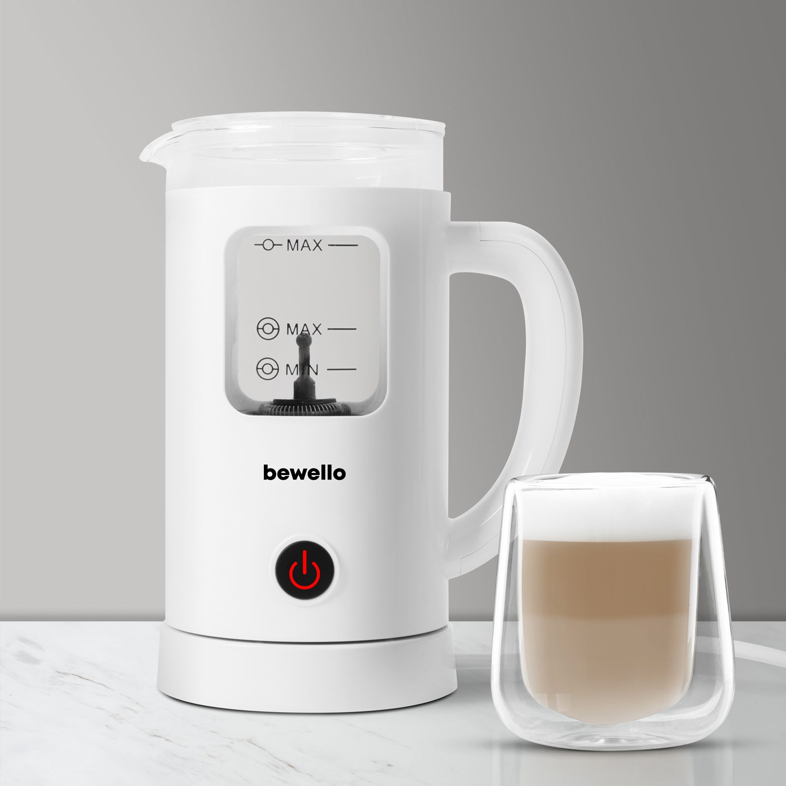 BEWELLO BW2018 elektromos tejhabosító, 550 W, 400 ml, fehér – 3. kép