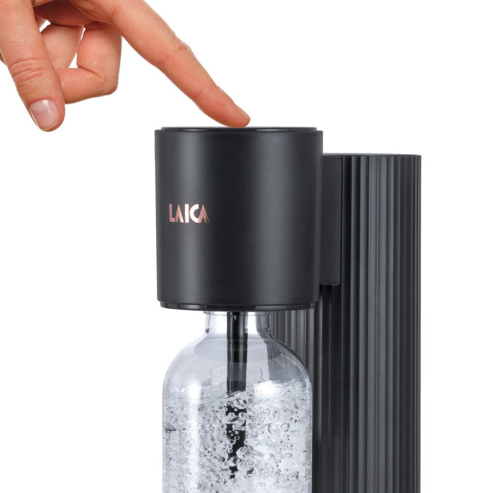 LAICA HI8200L szódagép CO2-patronnal és 1 literes palackkal, antracit – 3. kép