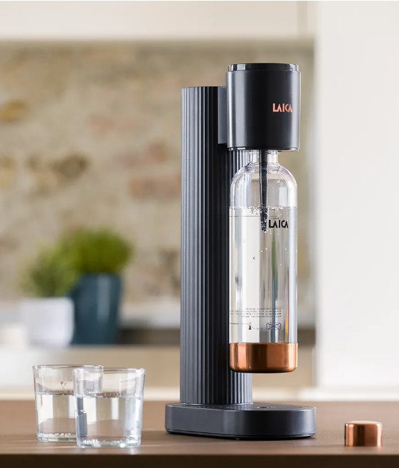 LAICA HI8200L szódagép CO2-patronnal és 1 literes palackkal, antracit – 9. kép