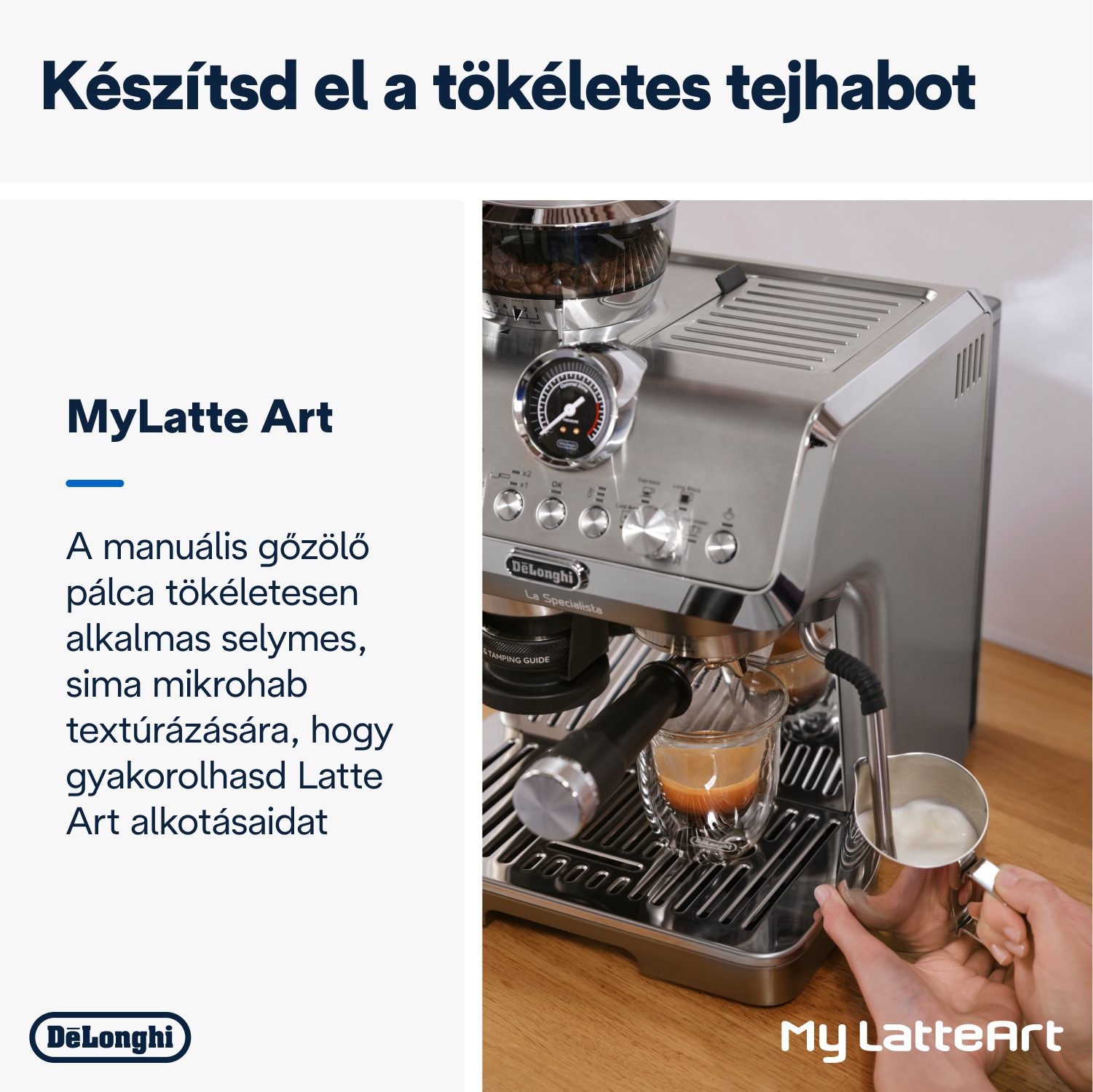 DE-LONGHI La Specialista Arte Evo EC9255.M karos kávégép beépített őrlővel – 4. kép