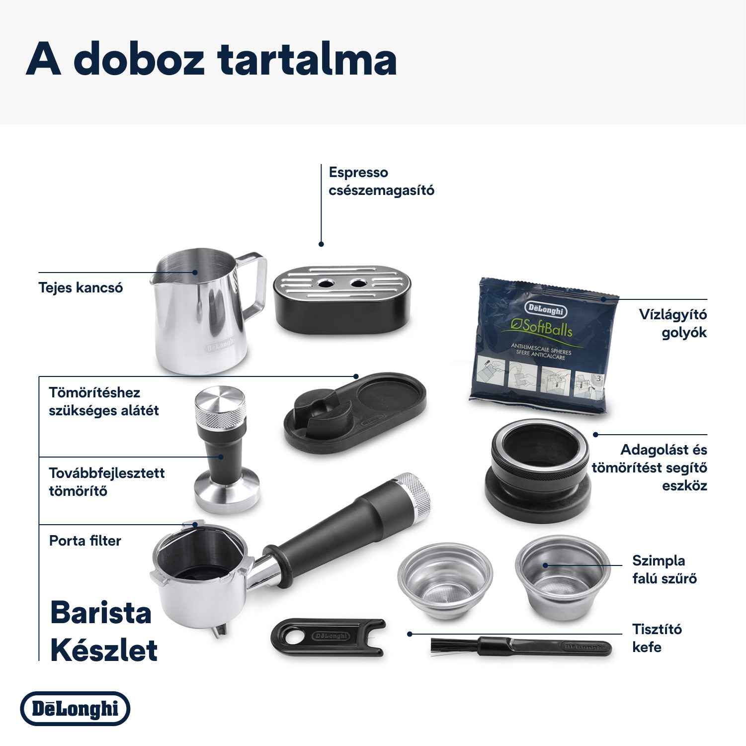 DE-LONGHI La Specialista Arte Evo EC9255.M karos kávégép beépített őrlővel – 9. kép