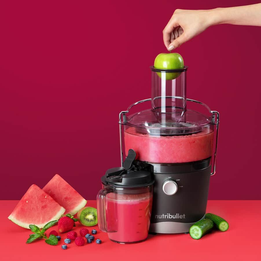 NUTRIBULLET NBJ100G gyümölcscentrifuga 800 W teljesítménnyel, szürke – 6. kép