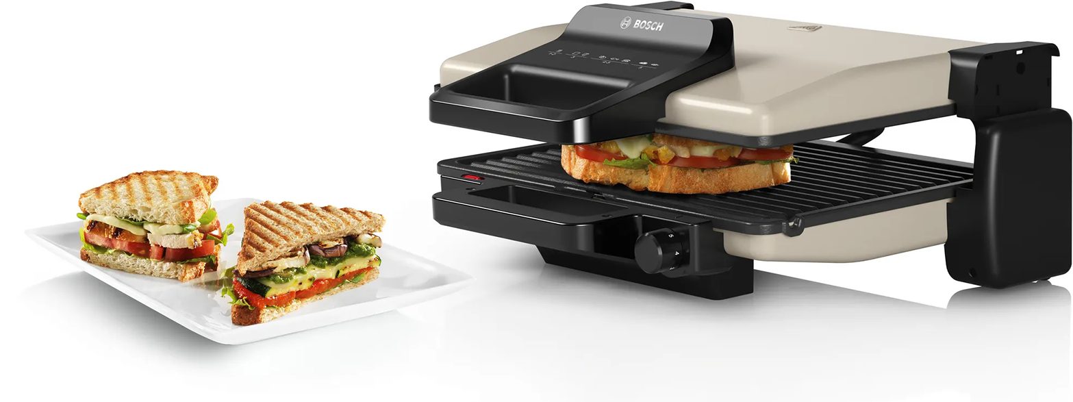 BOSCH TCG3302 3 az 1-ben kontaktgrill 2000 W teljesítménnyel, ezüst – 9. kép