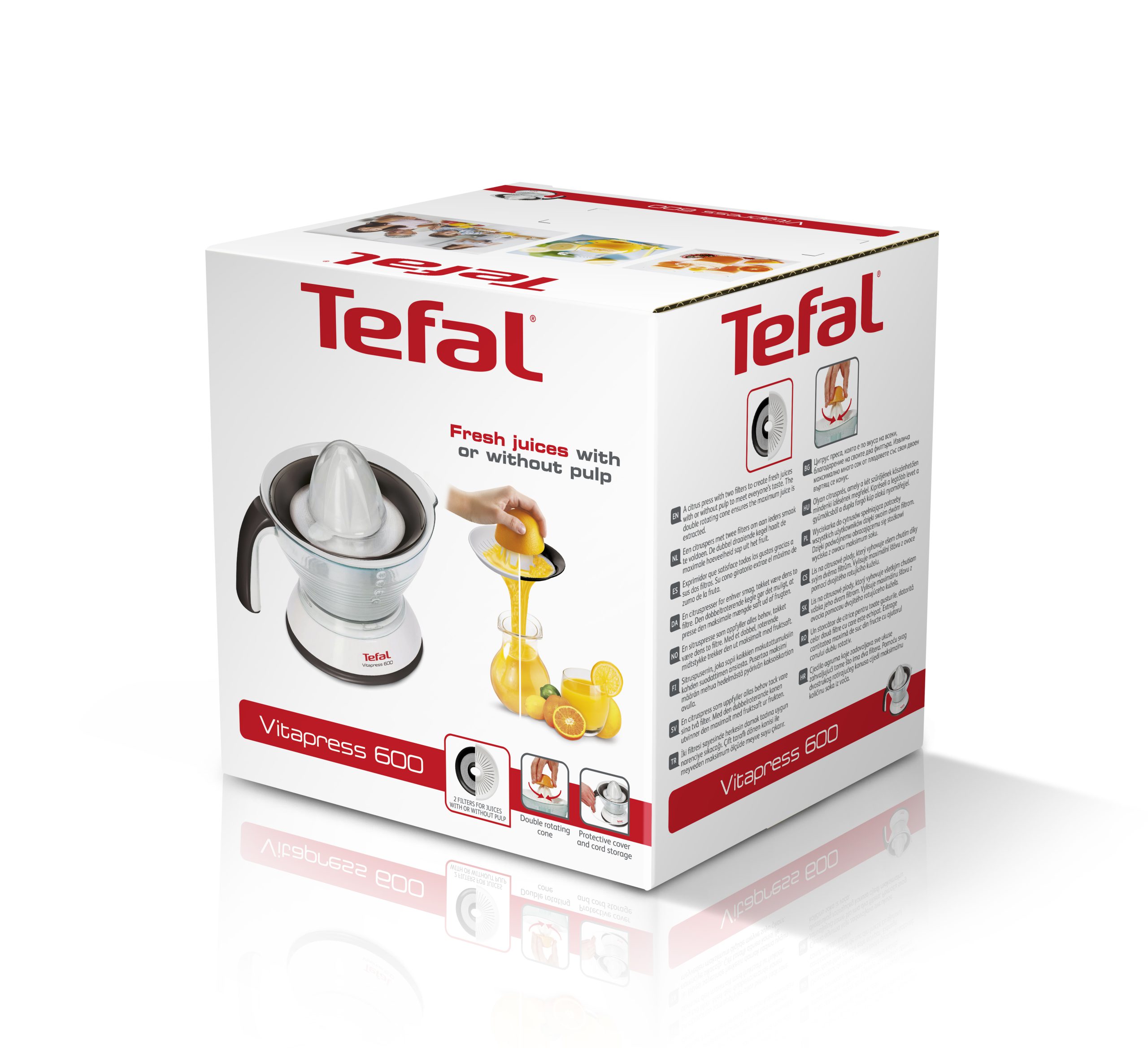 TEFAL ZP300138 VitaPress citrusprés 0,6 literes létartállyal – 4. kép