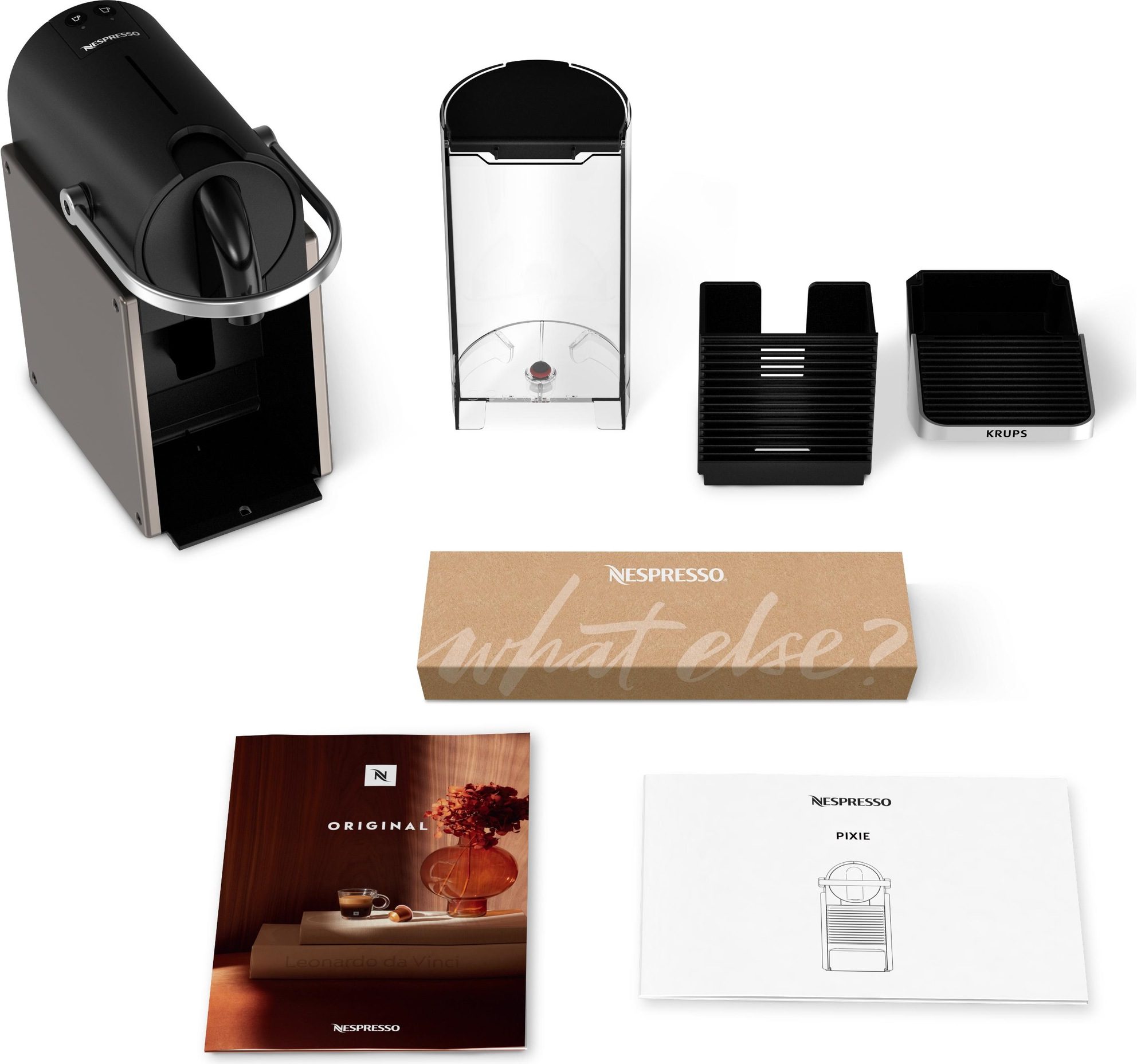 KRUPS Nespresso Pixie Redesign XN306T10 titán kapszulás kávéfőző – 4. kép