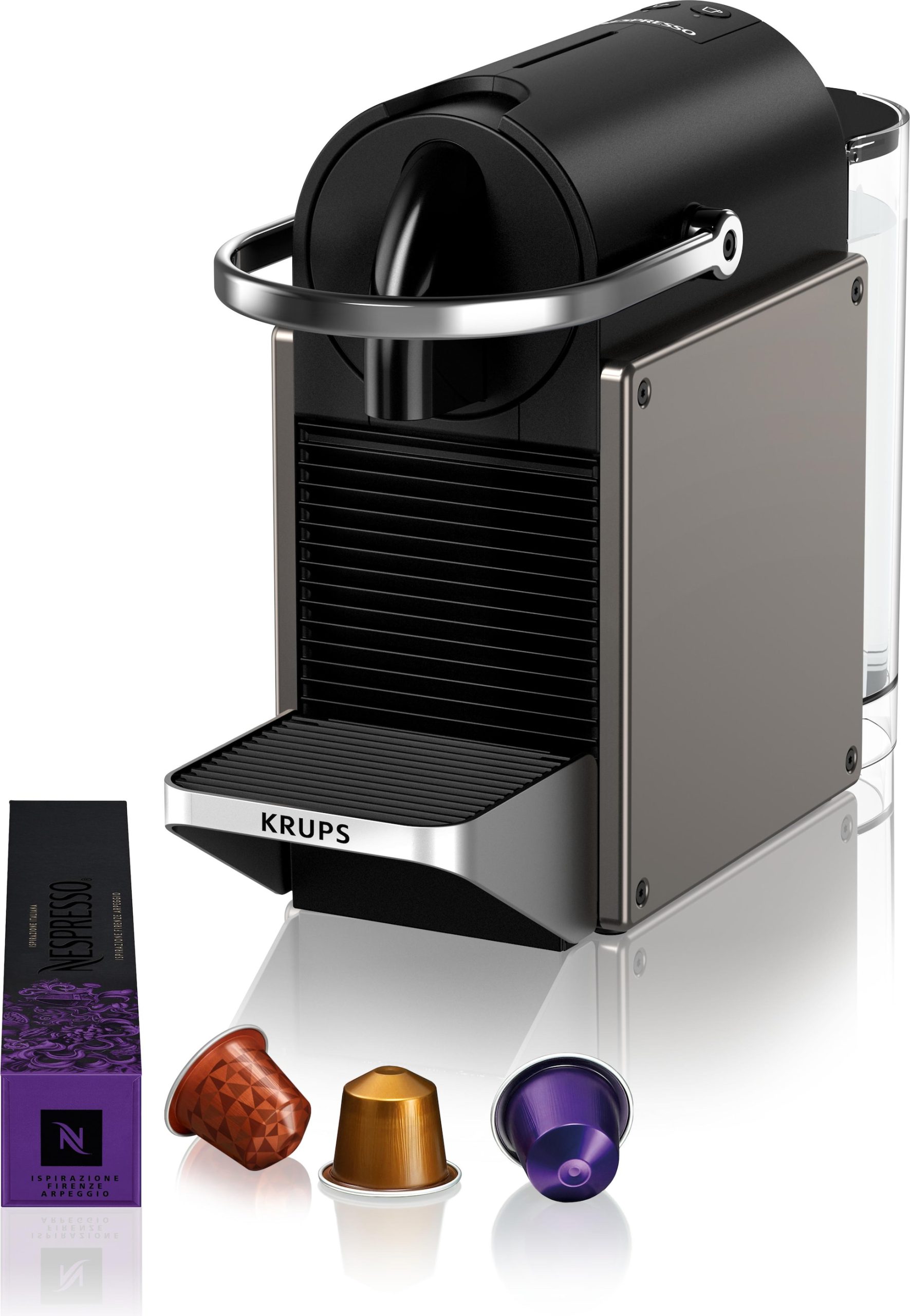 KRUPS Nespresso Pixie Redesign XN306T10 titán kapszulás kávéfőző – 6. kép