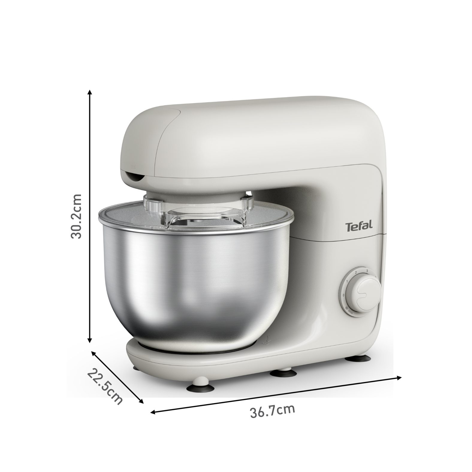 TEFAL QB160138 Bake Essential fehér konyhai robotgép 4,8 literes tállal – 3. kép