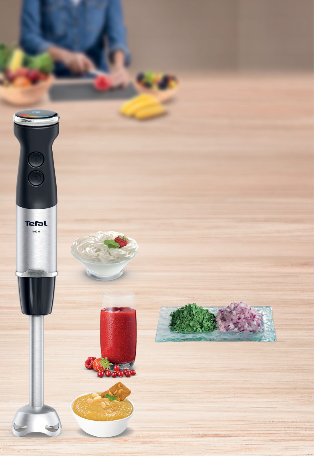 TEFAL HB67G830 Quickchef+ 5 az 1-ben rúdmixer, fekete – 4. kép