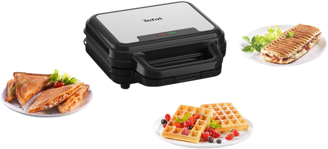 TEFAL SW383D10 UltraCompact 3 az 1-ben szendvics-, gofri- és paninisütő – 4. kép