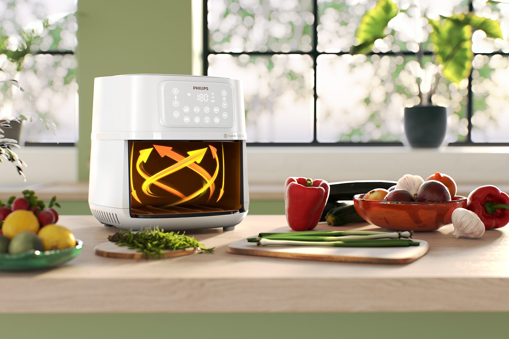 PHILIPS 5000 Series HD9285/00 csatlakoztatható airfryer 7,2 literes kosárral – 5. kép