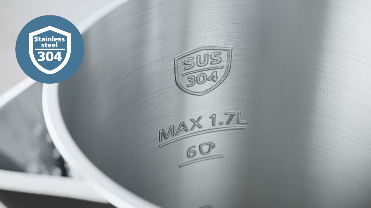 PHILIPS 7000 HD9396/90 duplafalú, hőfokszabályozós vízforraló, 2200 W – 3. kép