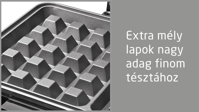 KOENIC KWA 3221 gofrisütő állítható hőmérséklettel – 8. kép