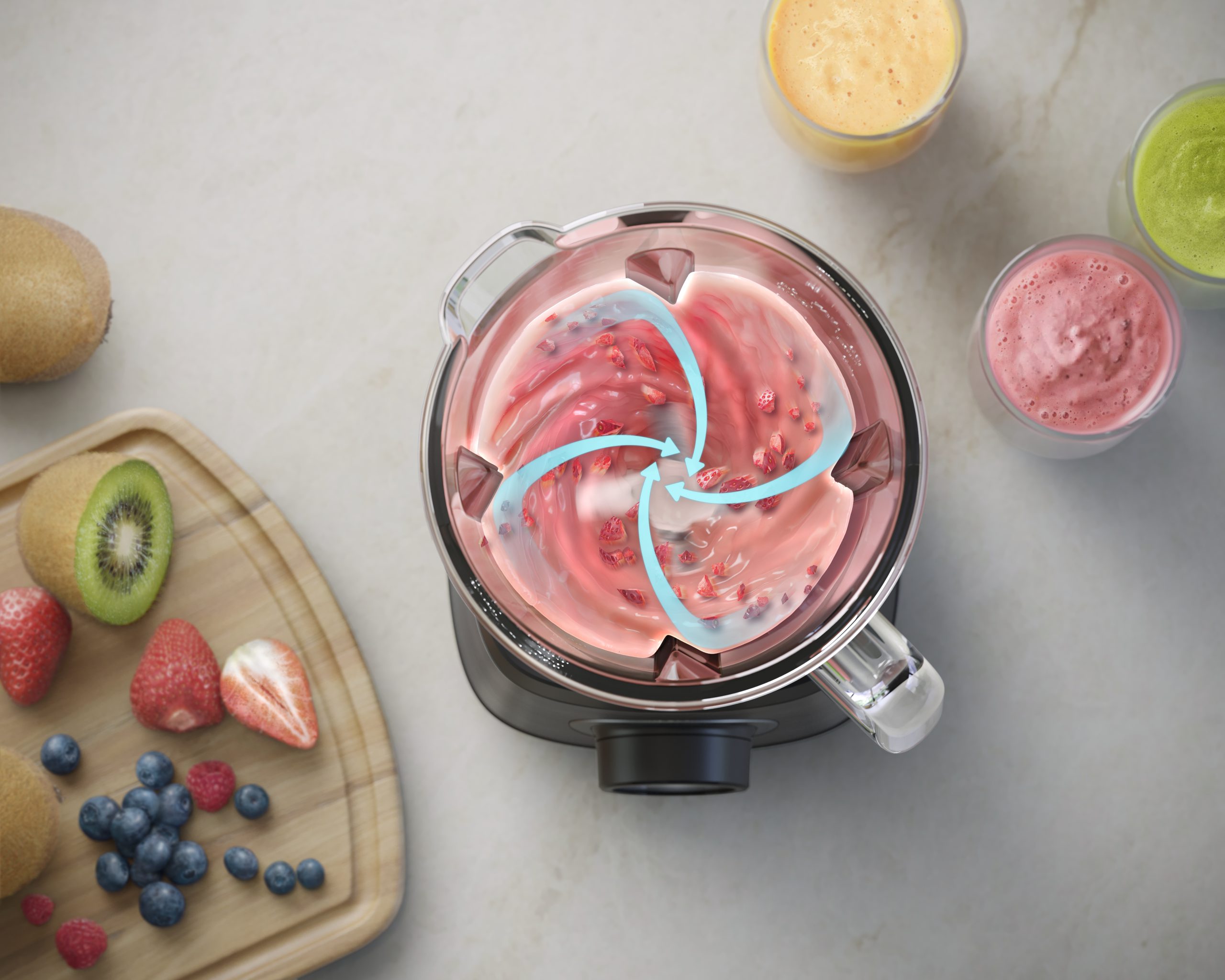 PHILIPS 5000 HR3040/00 1200 W-os fekete turmixgép 2 literes üvegpohárral – 4. kép