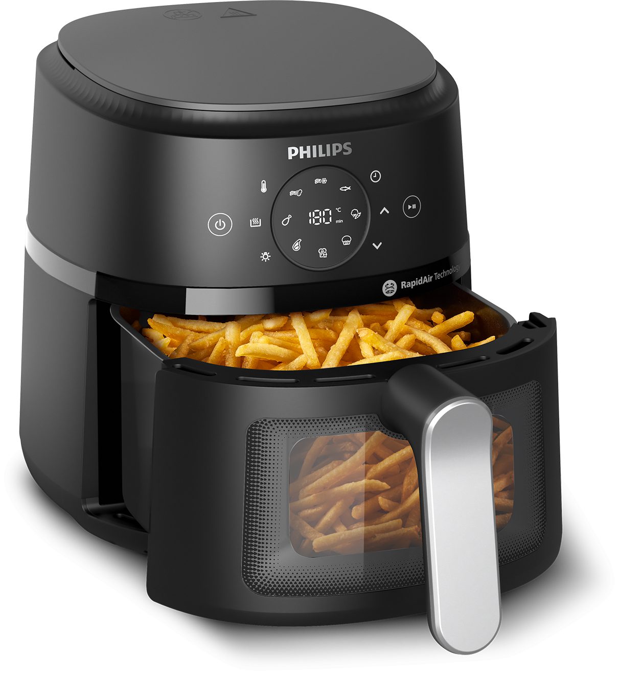 PHILIPS 2000 Series NA211/00 3,2 literes, betekintő ablakos forrólevegős sütő – 4. kép