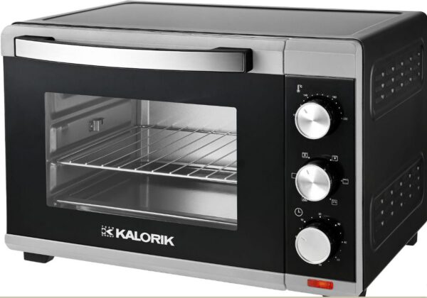 KALORIK OT2012CRSR 25 literes légkeveréses mini sütő forgónyárssal, fekete