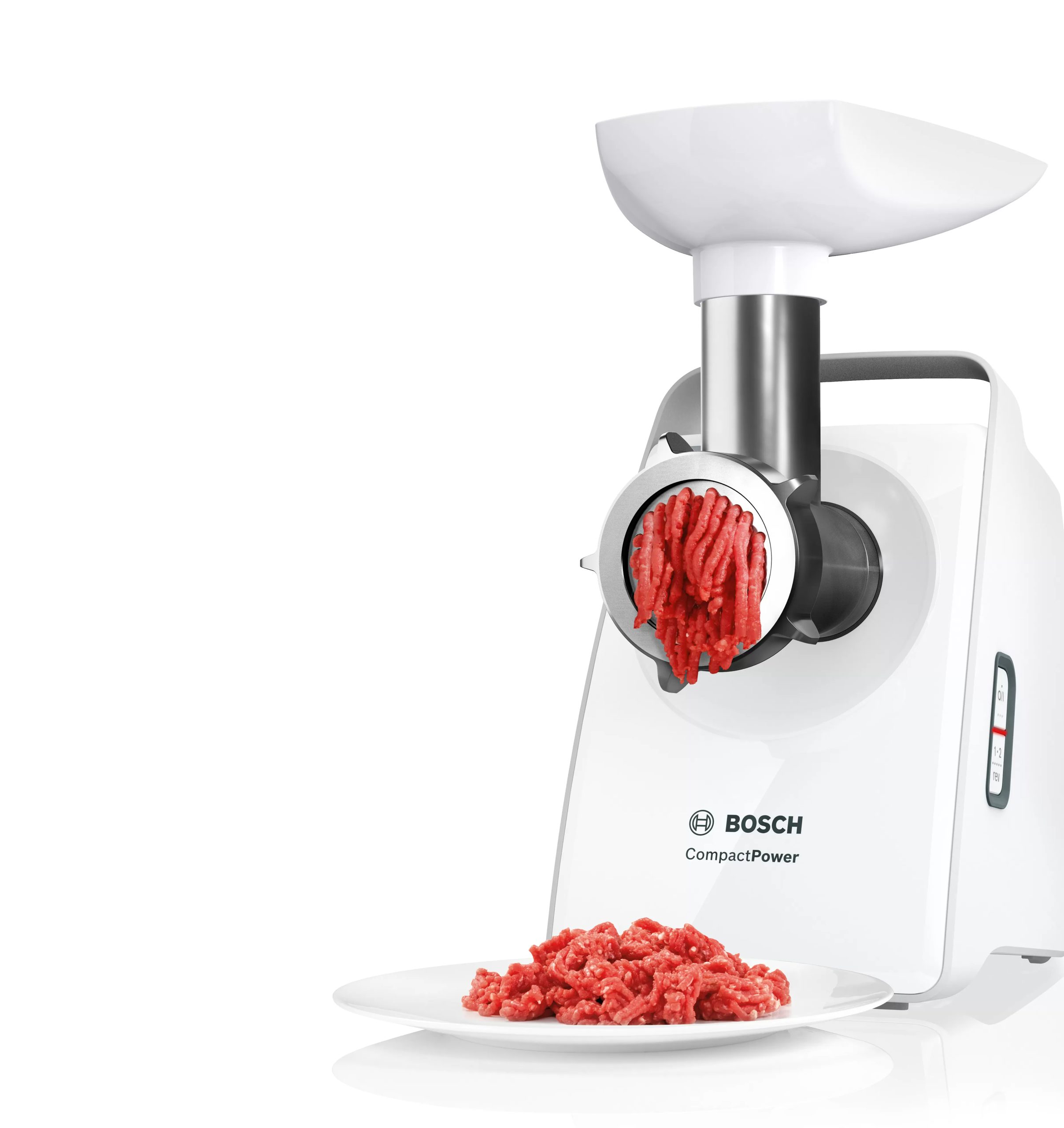 BOSCH MFW3X15B húsdaráló 2000 W-os maximális teljesítménnyel és passzírozóval – 2. kép