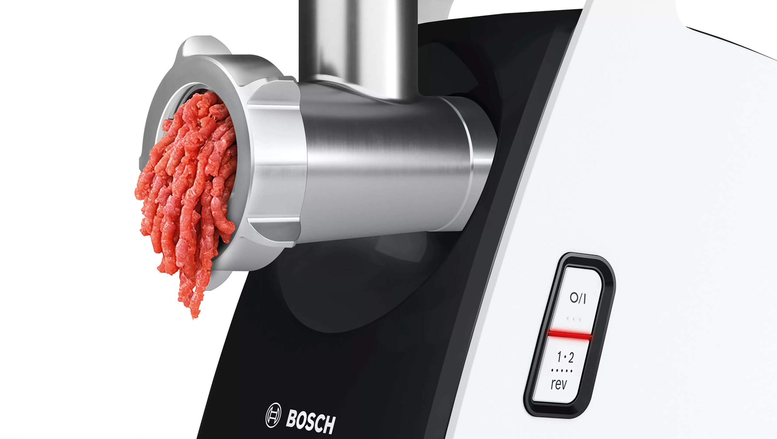 BOSCH MFW3X15B húsdaráló 2000 W-os maximális teljesítménnyel és passzírozóval – 8. kép