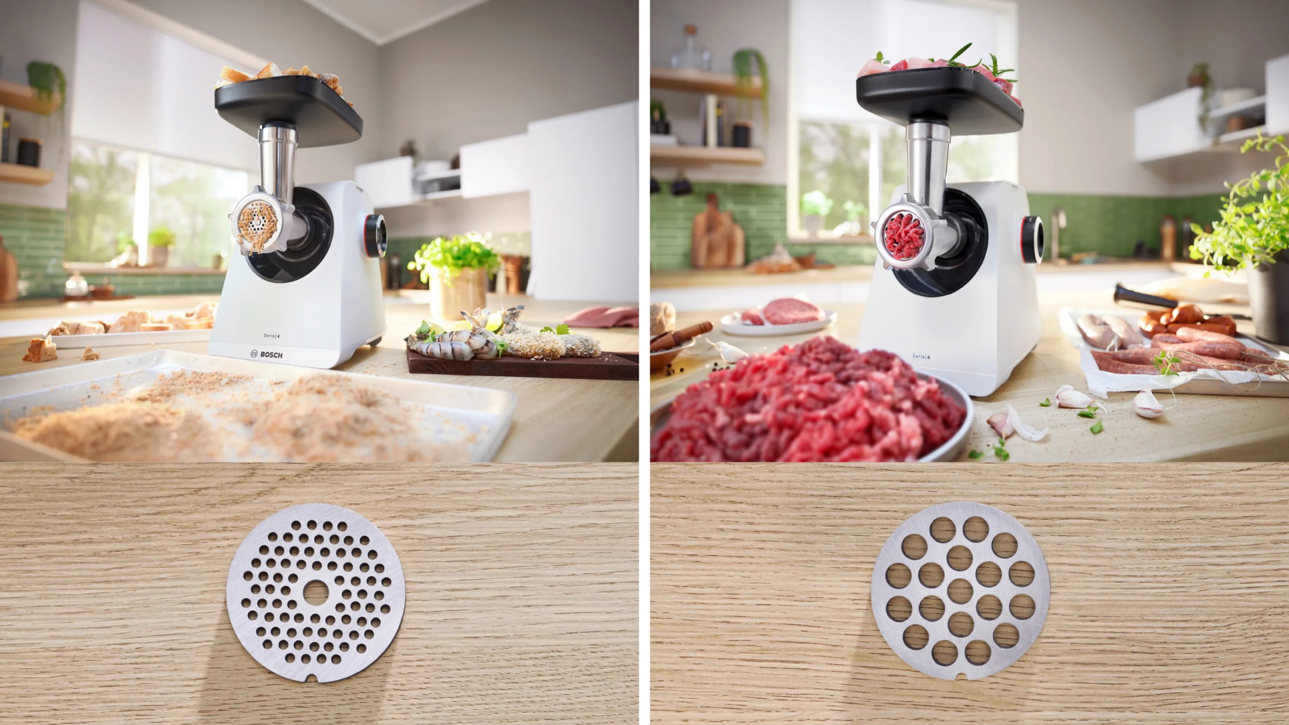 BOSCH MFWS420W MultiPower S4 húsdaráló 1900 W teljesítménnyel és kolbásztöltővel – 6. kép