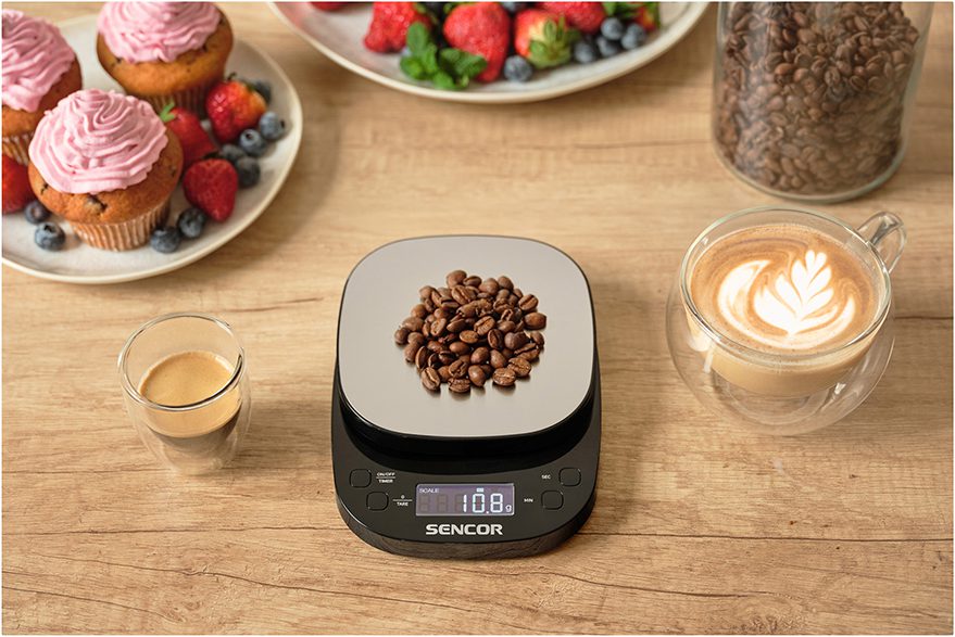 SENCOR SKS 0804BK precíziós barista mérleg LCD-kijelzővel – 7. kép