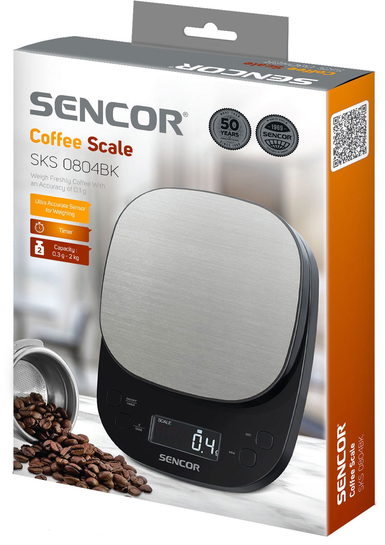 SENCOR SKS 0804BK precíziós barista mérleg LCD-kijelzővel – 9. kép