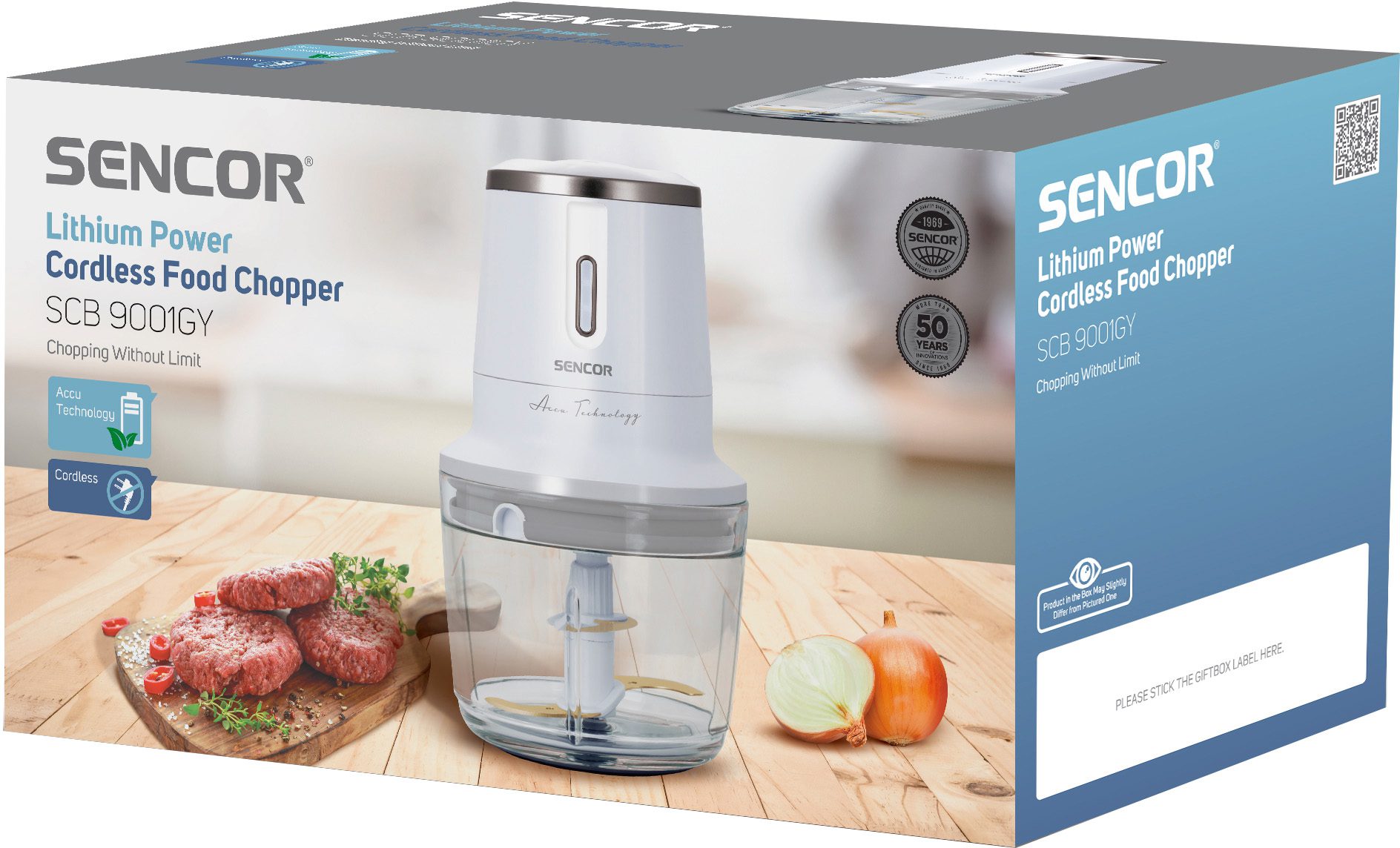SENCOR SCB 9001GY akkumulátoros aprító 500 ml-es üvegedénnyel – 11. kép