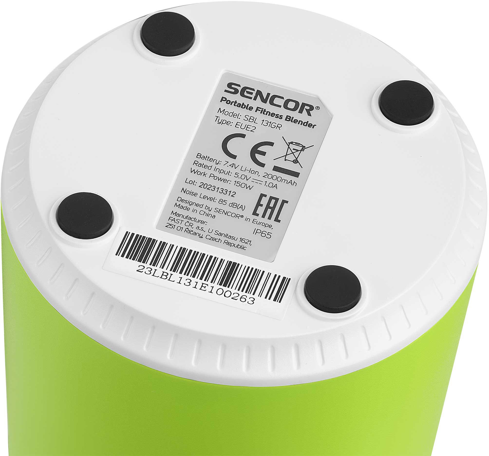 SENCOR SBL 131GR hordozható smoothie maker, 500 ml, zöld – 6. kép