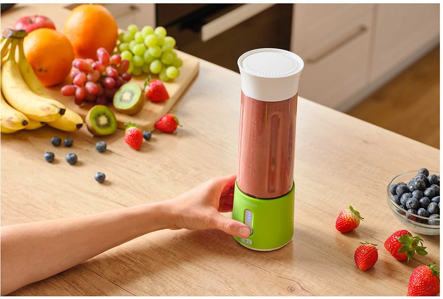 SENCOR SBL 131GR hordozható smoothie maker, 500 ml, zöld – 7. kép