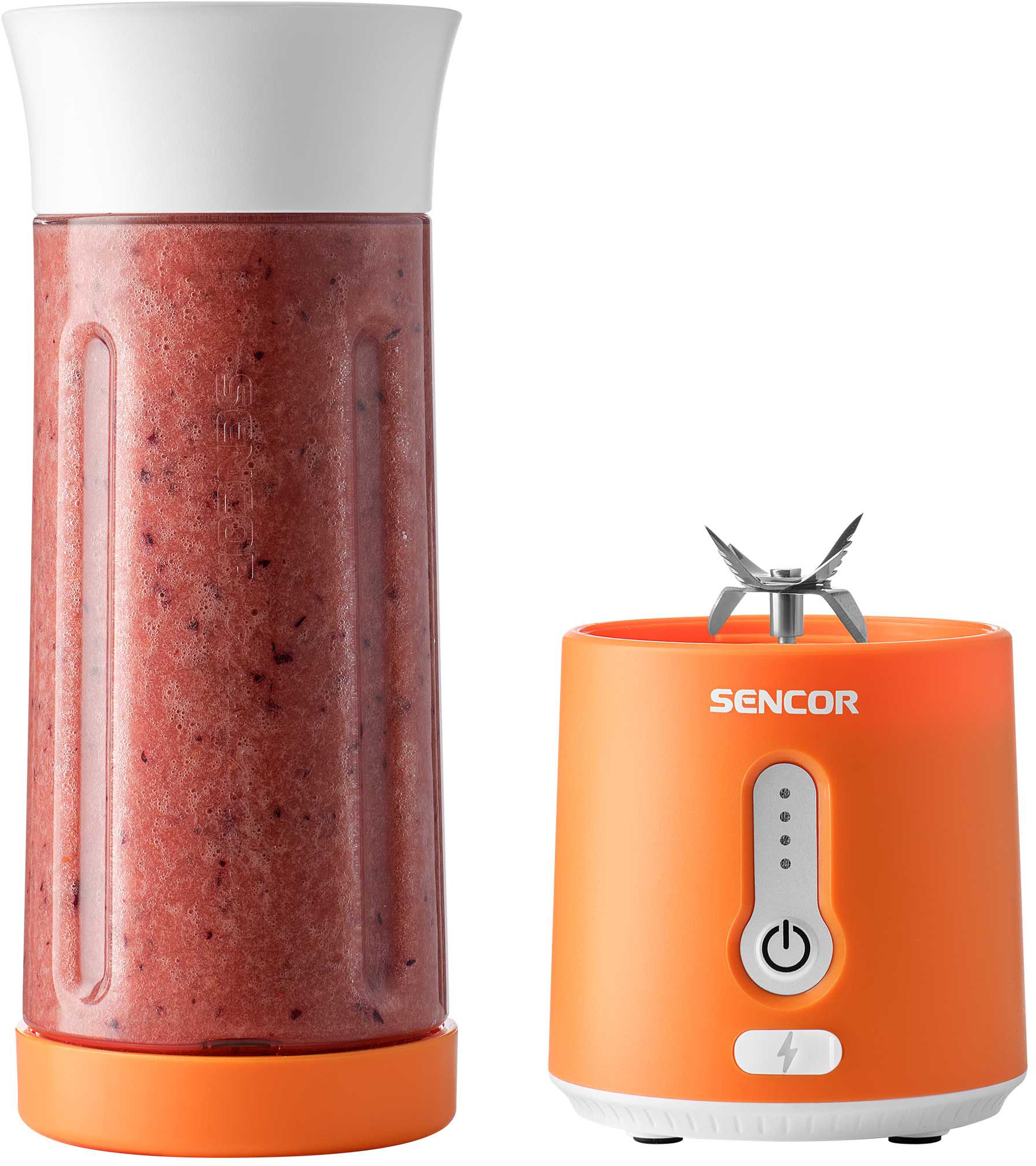 SENCOR SBL 133OR hordozható smoothie mixer, 500 ml, narancssárga – 3. kép