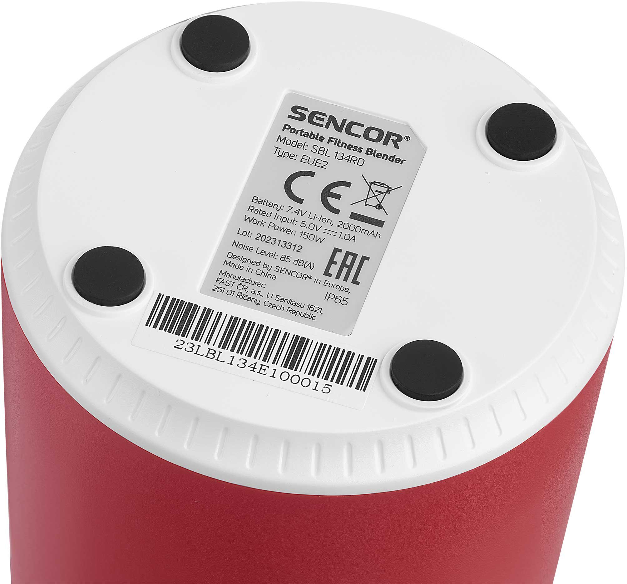 SENCOR SBL 134RD hordozható smoothie maker, 500 ml, piros – 6. kép