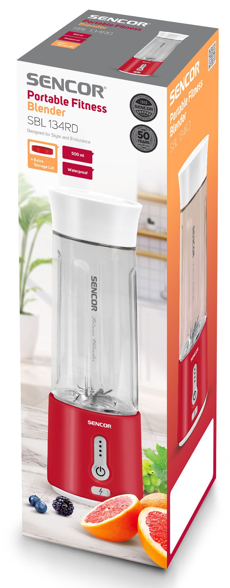SENCOR SBL 134RD hordozható smoothie maker, 500 ml, piros – 11. kép