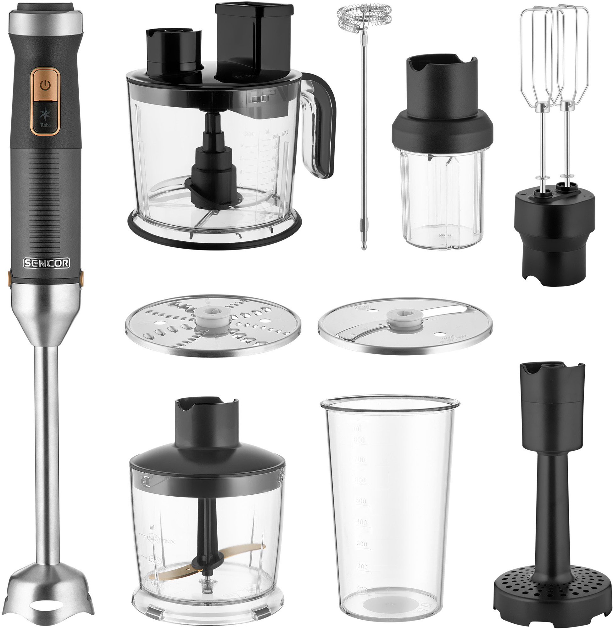 SENCOR SHB 6552BK multifunkciós botmixer szett, 1500 W – 2. kép