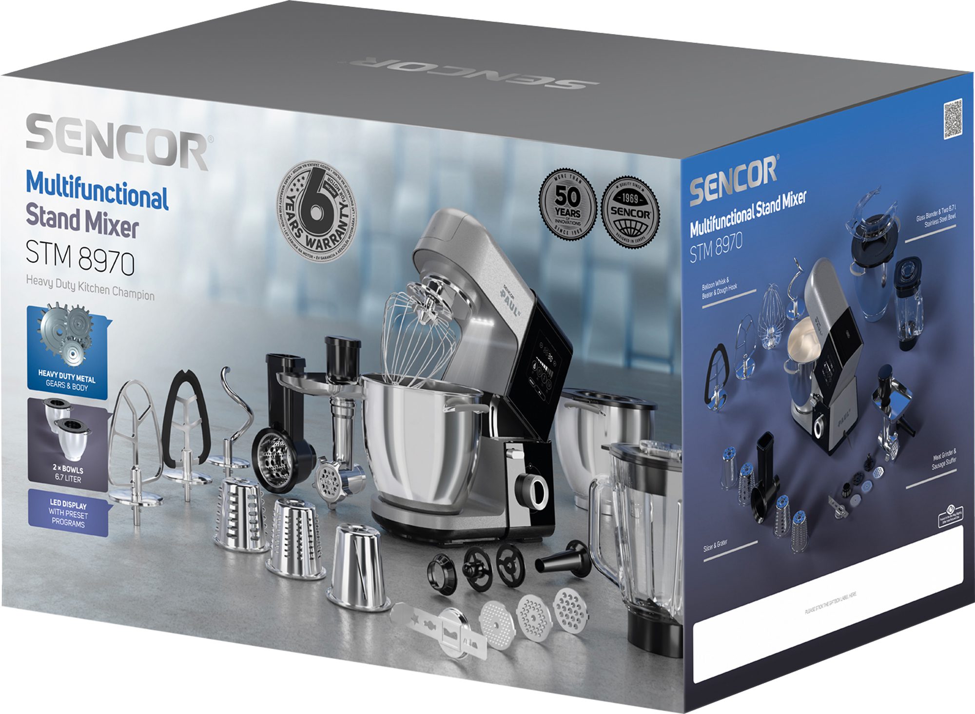 SENCOR STM 8970 PAUL 3 multifunkciós konyhai robotgép 1800 W-os motorral – 18. kép