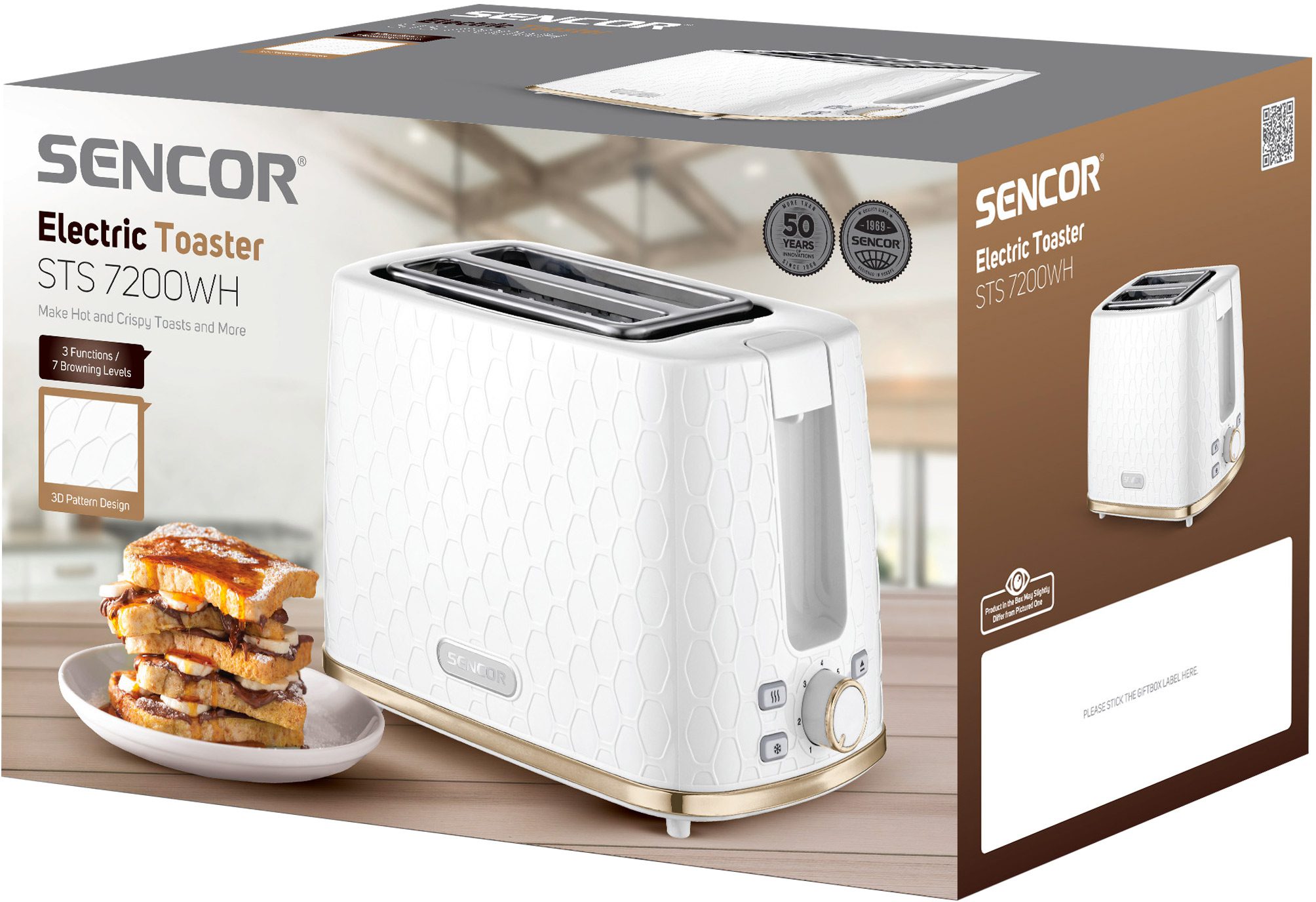 SENCOR STS 7200WH kétszeletes kenyérpirító 7 pirítási fokozattal – 11. kép
