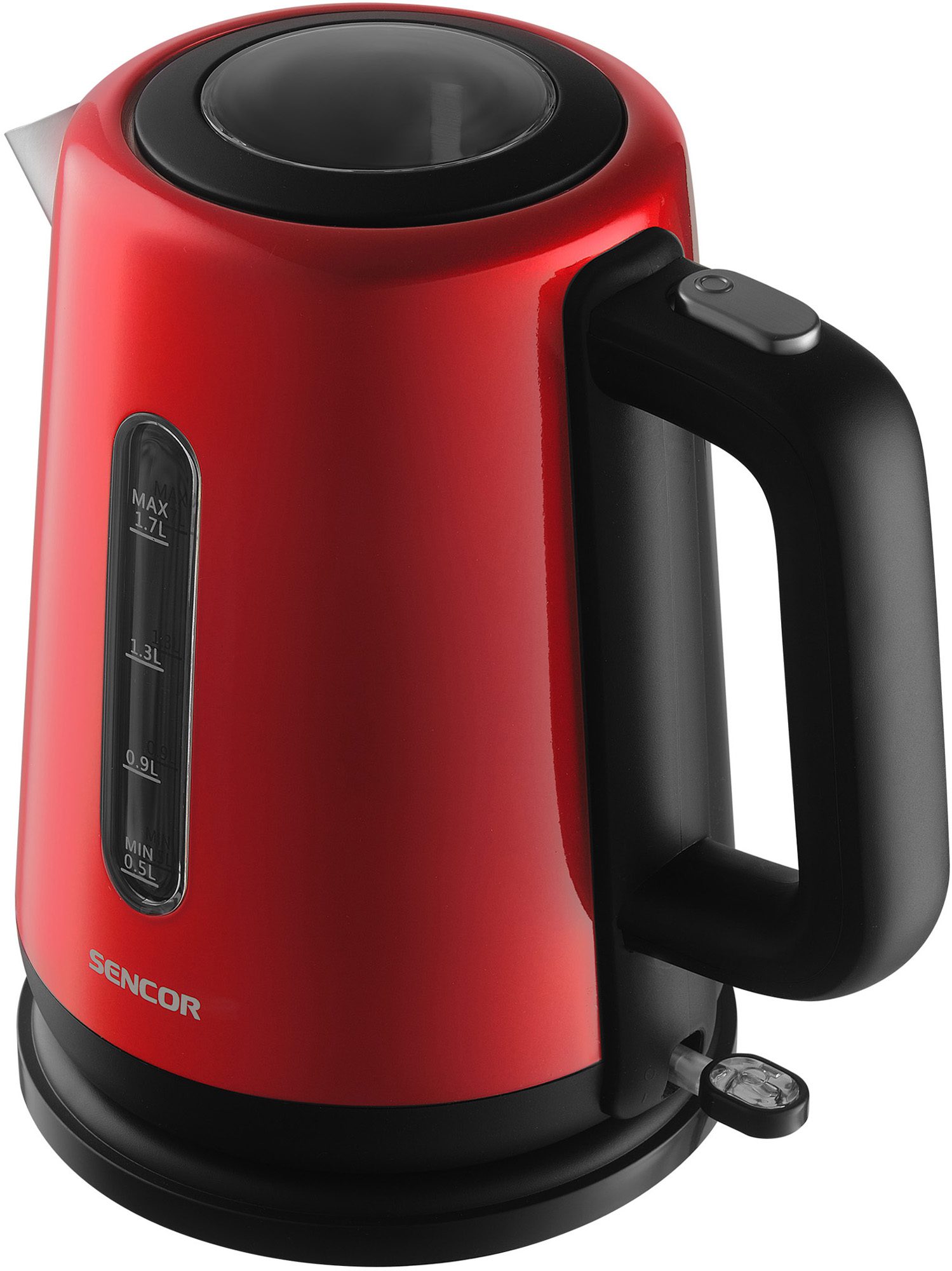 SENCOR SWK 1751RD piros rozsdamentes acél vízforraló, 1,7 l – 2. kép