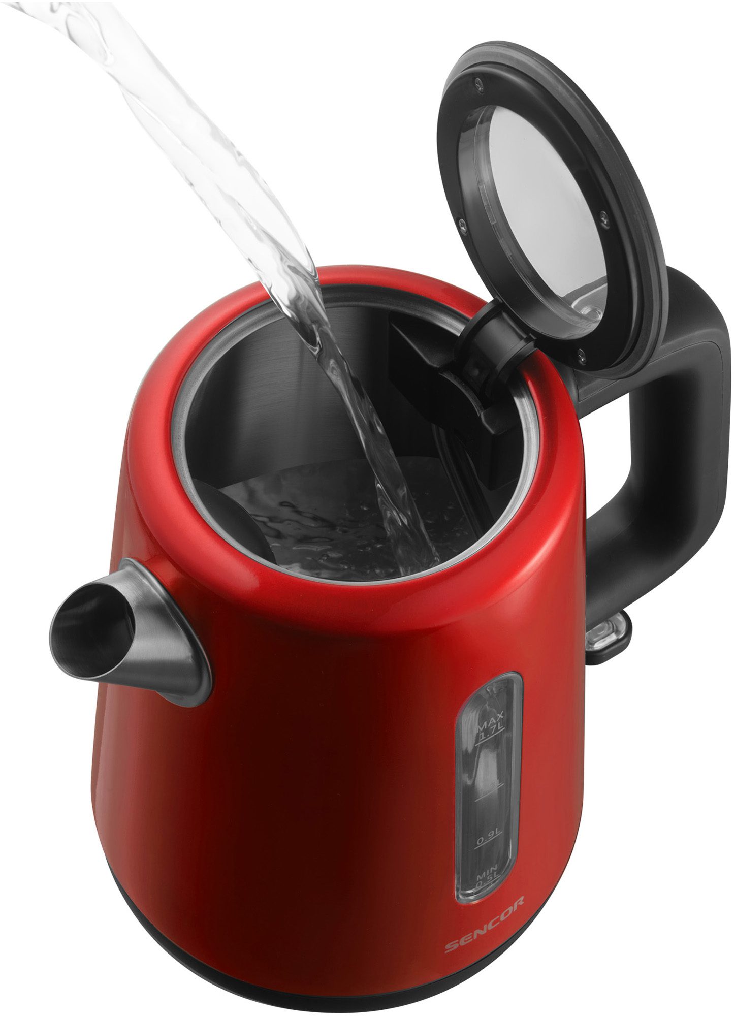 SENCOR SWK 1751RD piros rozsdamentes acél vízforraló, 1,7 l – 6. kép