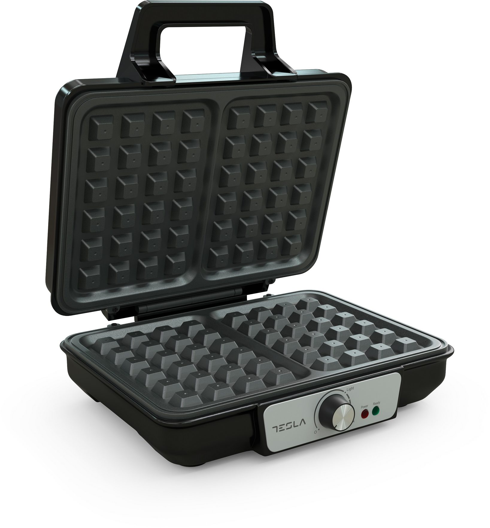 TESLA WM200BX 1000 W-os gofrisütő tapadásmentes sütőlapokkal – 4. kép