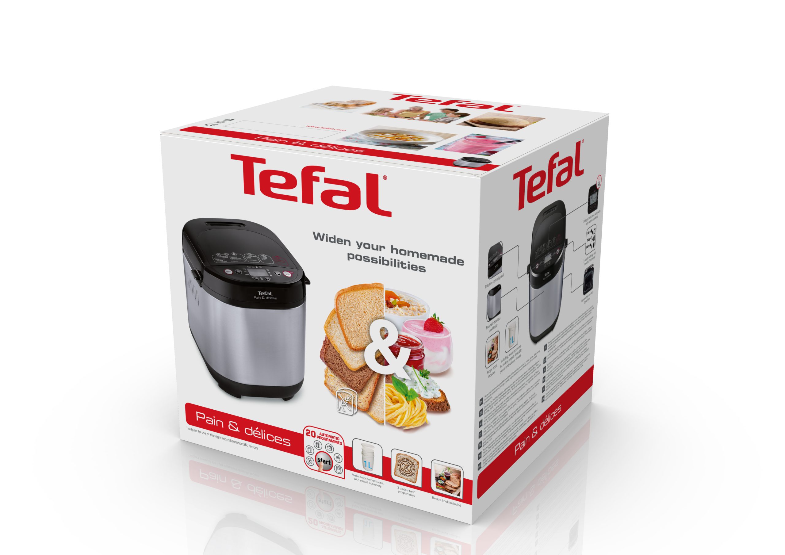 TEFAL PF240E38 Pain & Délices kenyérsütő 20 automatikus programmal – 8. kép