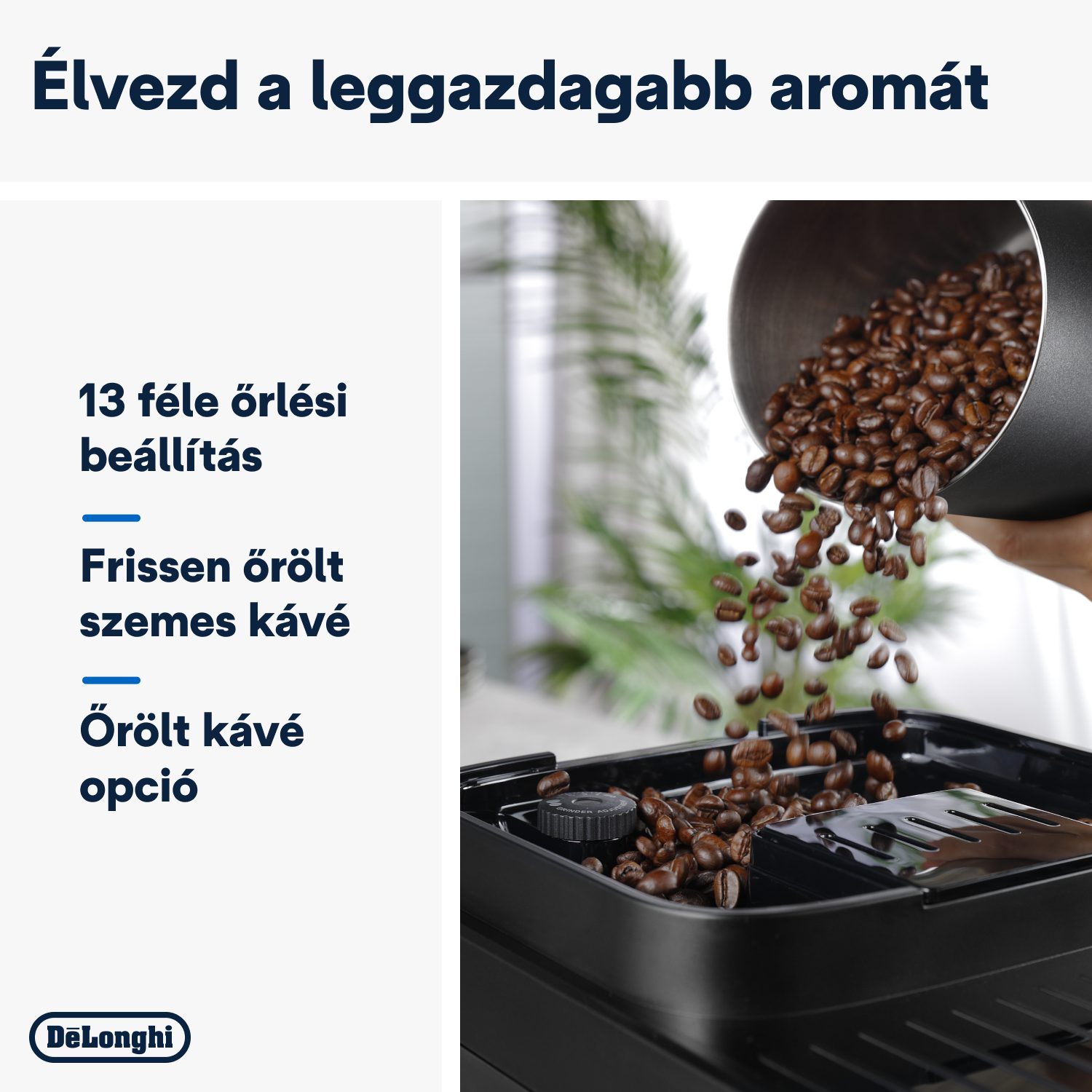 DE-LONGHI Magnifica Evo Next ECAM310.60.B automata kávéfőző LatteCrema tejrendszerrel, fekete – 5. kép