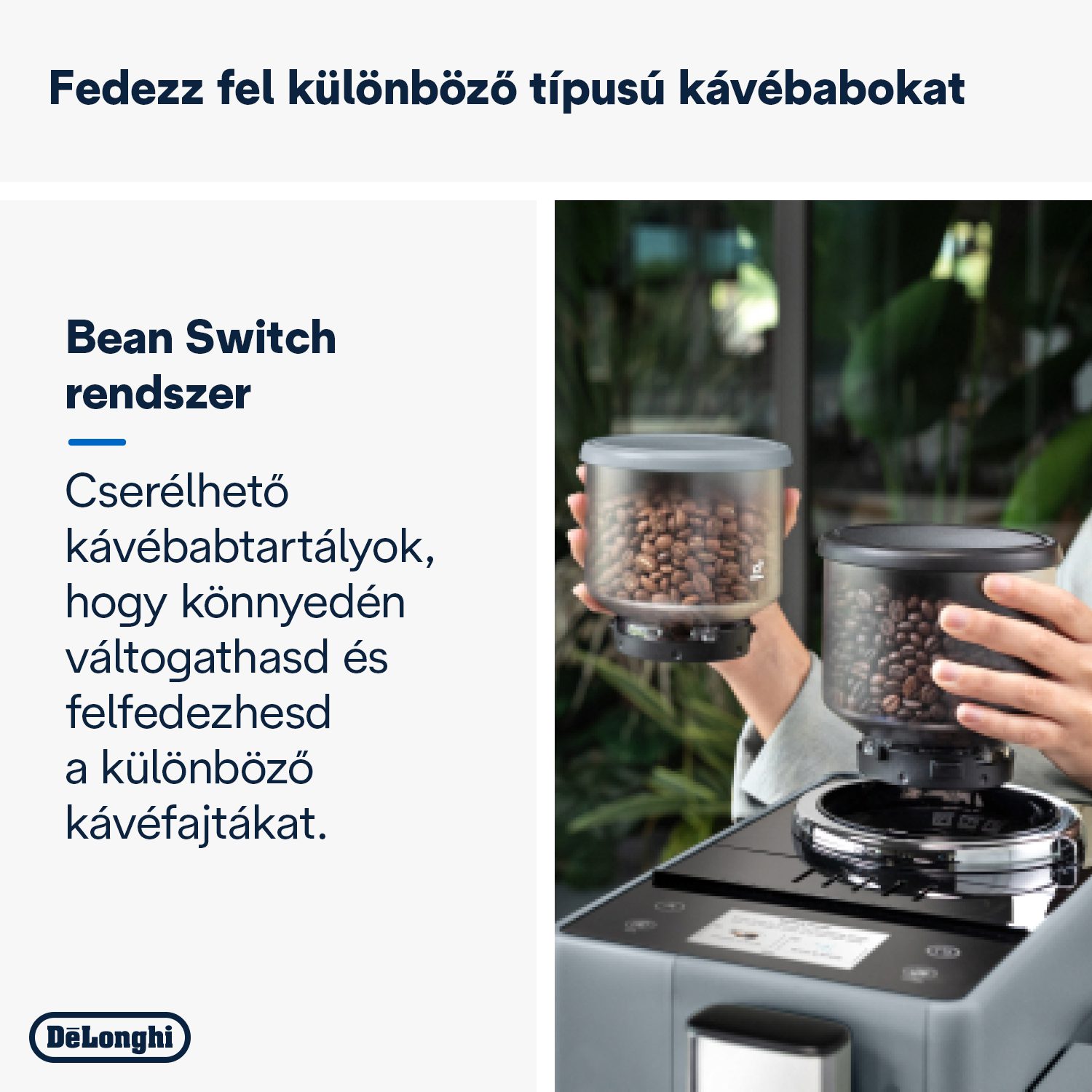 DE-LONGHI Rivelia EXAM440.55.G automata kávéfőző tejtartállyal, grafitszürke – 7. kép