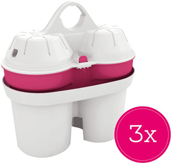 BWT Vida manual vízszűrő kancsó, 2,6 l, 3 szűrőbetéttel, rózsaszín – 3. kép