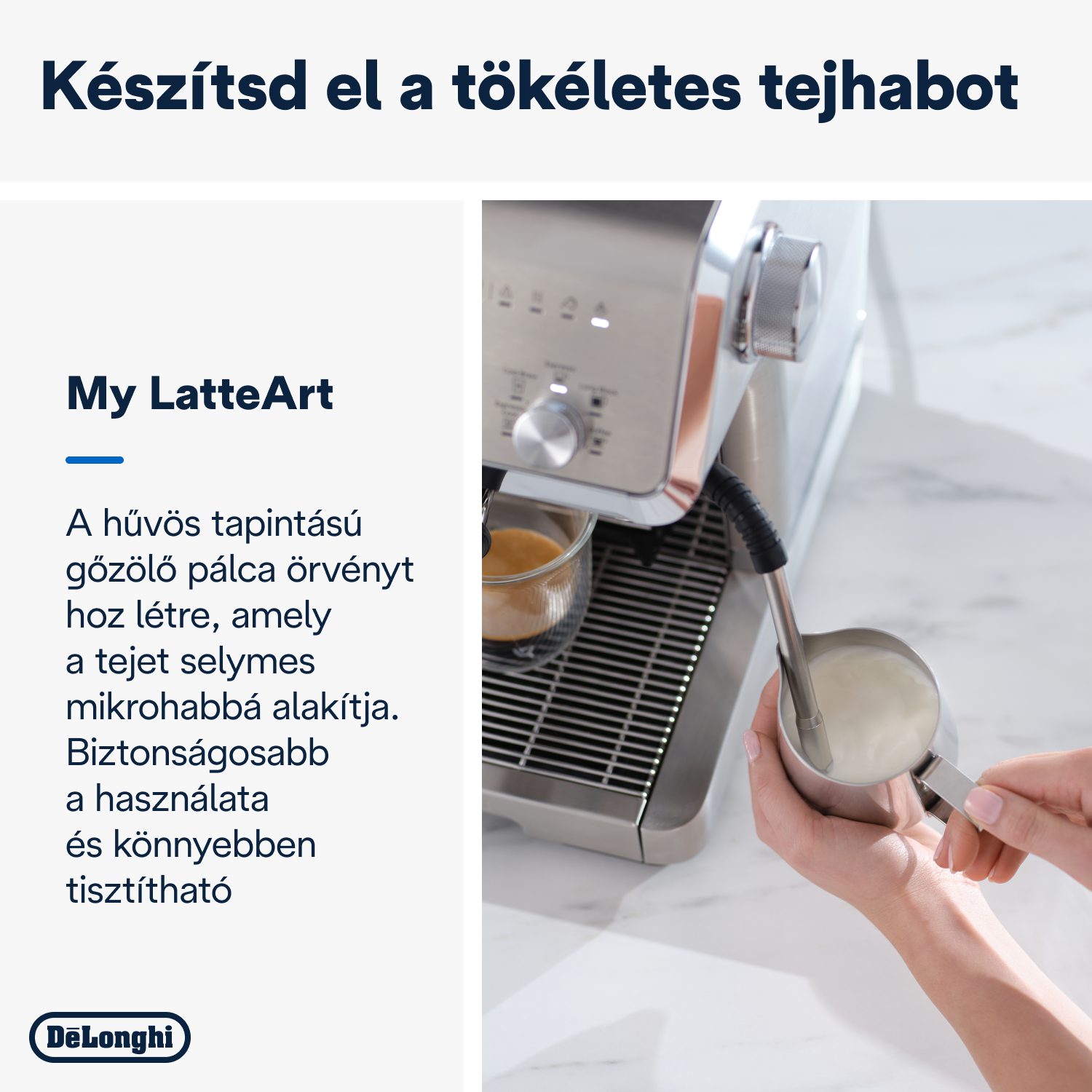 DE-LONGHI La Specialista Prestigio EC9555.M őrlős karos eszpresszó kávéfőző – 5. kép