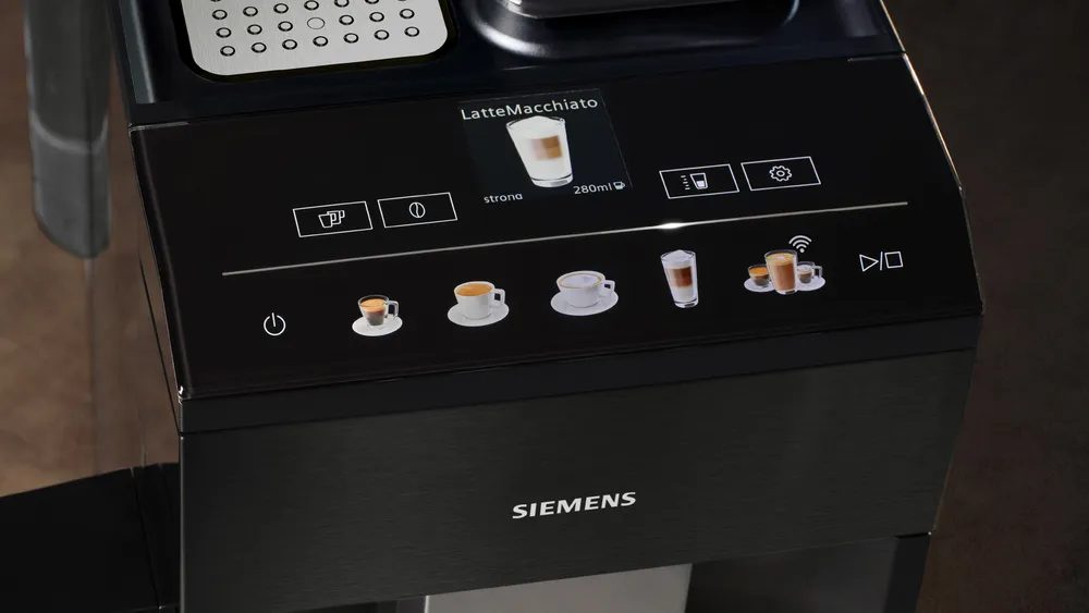 SIEMENS TQ518RX3 EQ500 automata kávéfőző Home Connect funkcióval, sötét inox – 3. kép