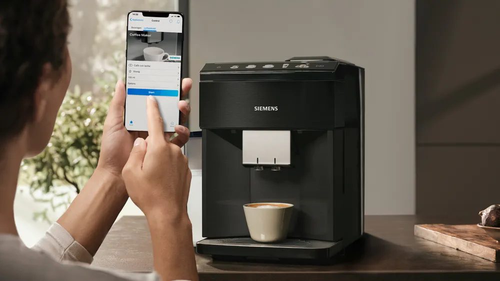 SIEMENS TQ518RX3 EQ500 automata kávéfőző Home Connect funkcióval, sötét inox – 4. kép