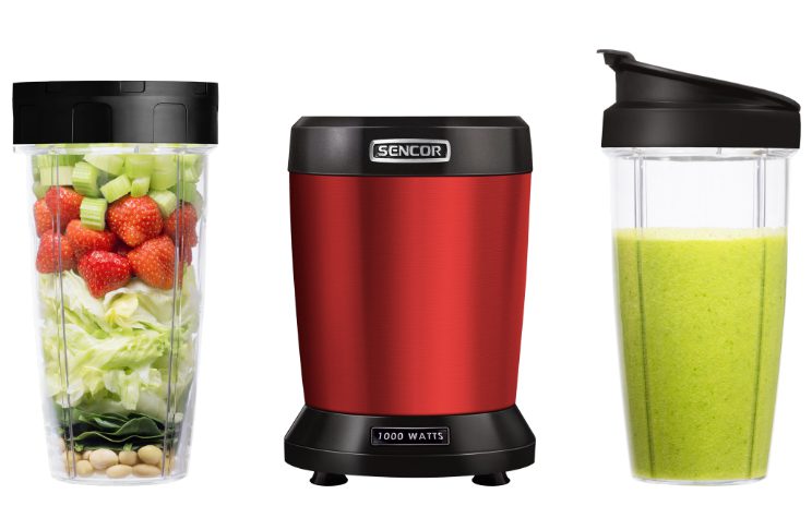 SENCOR SNB 4301RD Nutri turmixgép Tritan palackokkal – 2. kép