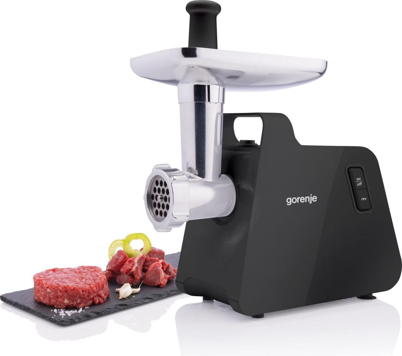 GORENJE MG2001SB húsdaráló hurkatöltő és szeletelő tartozékokkal – 2. kép