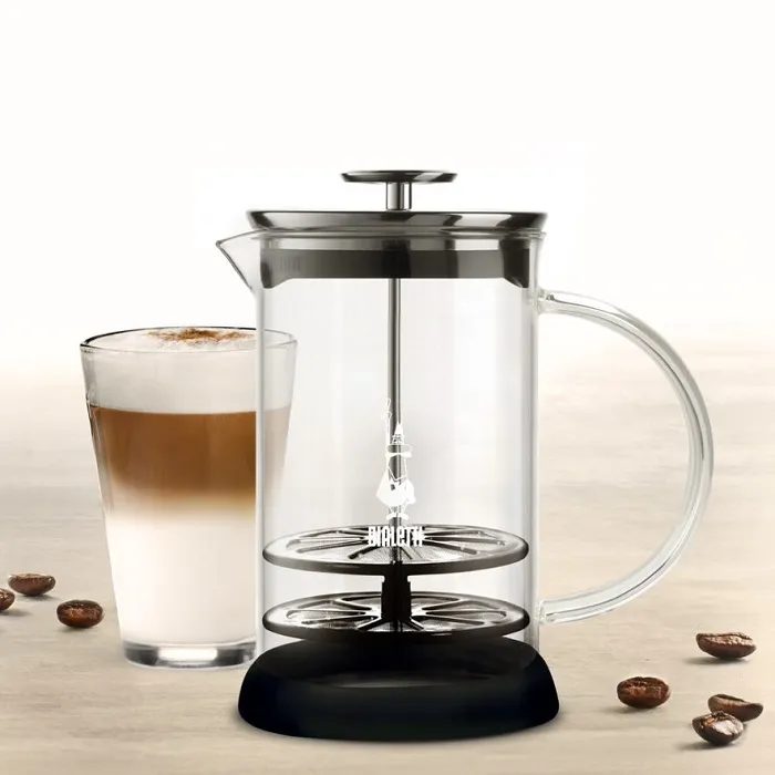 BIALETTI 4410 üveg kézi tejhabosító, 1 l – 5. kép