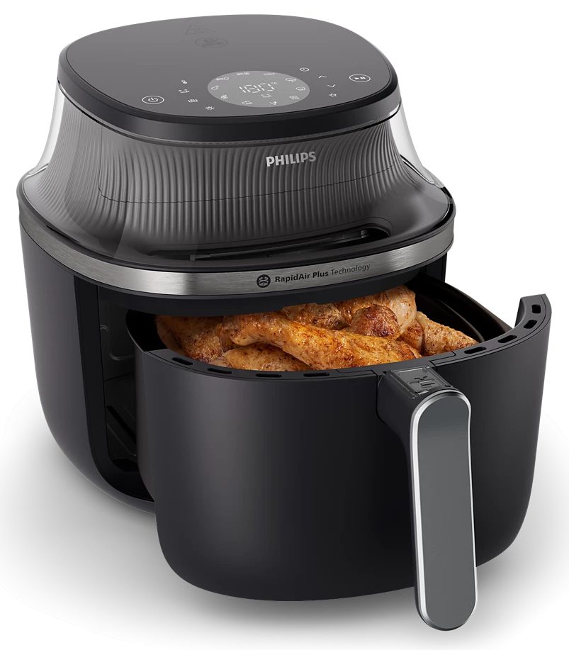 PHILIPS 3000 Series NA331/00 Airfryer 6,2 literes forrólevegős sütő betekintőablakkal – 3. kép